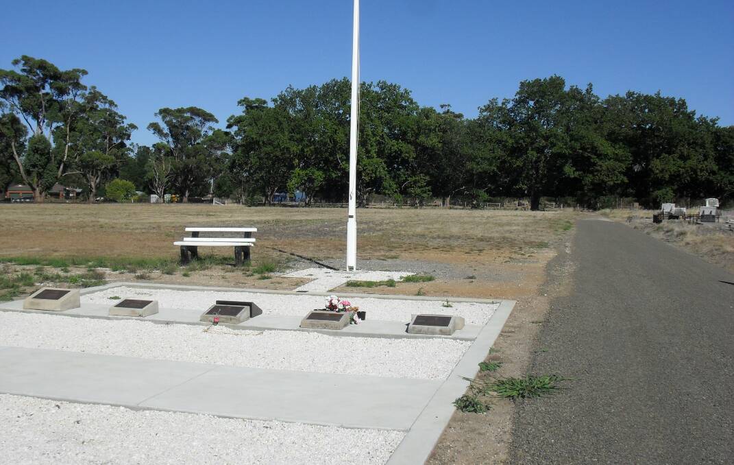 Cemetery: Creswick has received funding to backfill its veterans' area.