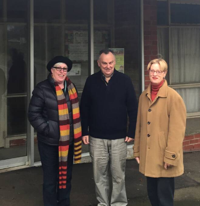 HOPEFUL: Community reference group members David McCallum and Susie Spence outside the Mechanic's Institute in Trentham. Picture: EMMA-JAYNE SCHENK 