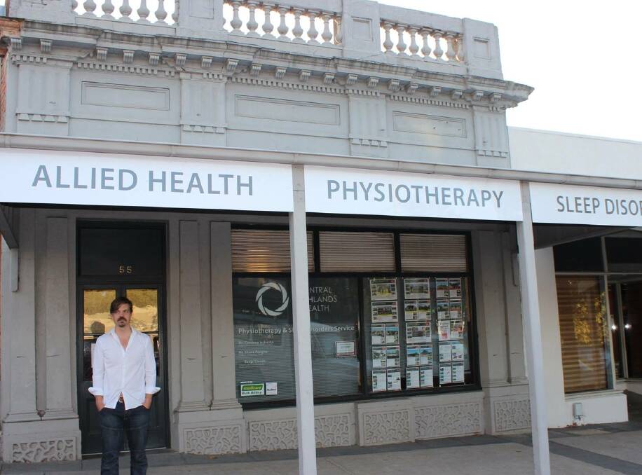 BRANCHING OUT: Cameron Ivchenko hopes his new clinic will allow Creswick people to access more specialised health services. 