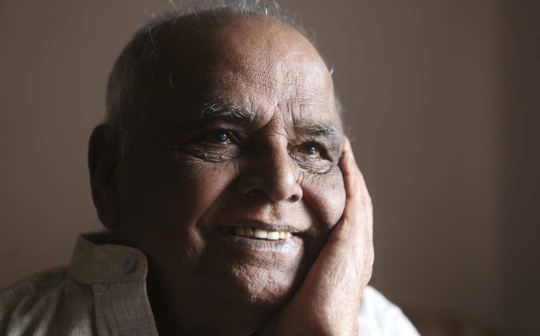 East Albury's Abraham Mamootil, 91, has just released a creation fable, published by Notion Press. Picture: ELENOR TEDENBORG