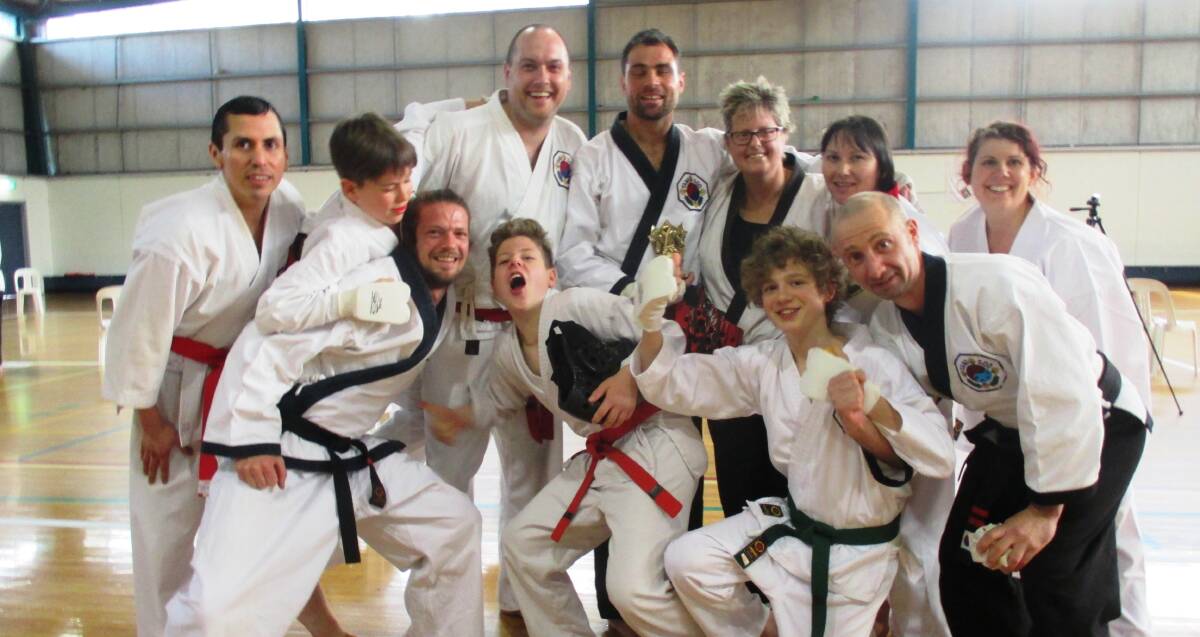 CELEBRATIONS: Daylesford Martial Arts Club after their success at the Australian Tang Soo Tao Federation National Tournament.