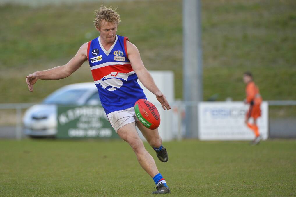 ON THE BALL: Daylesford's Ken Cummings was named one of the best on ground during the weekend match against Carngham-Linton.