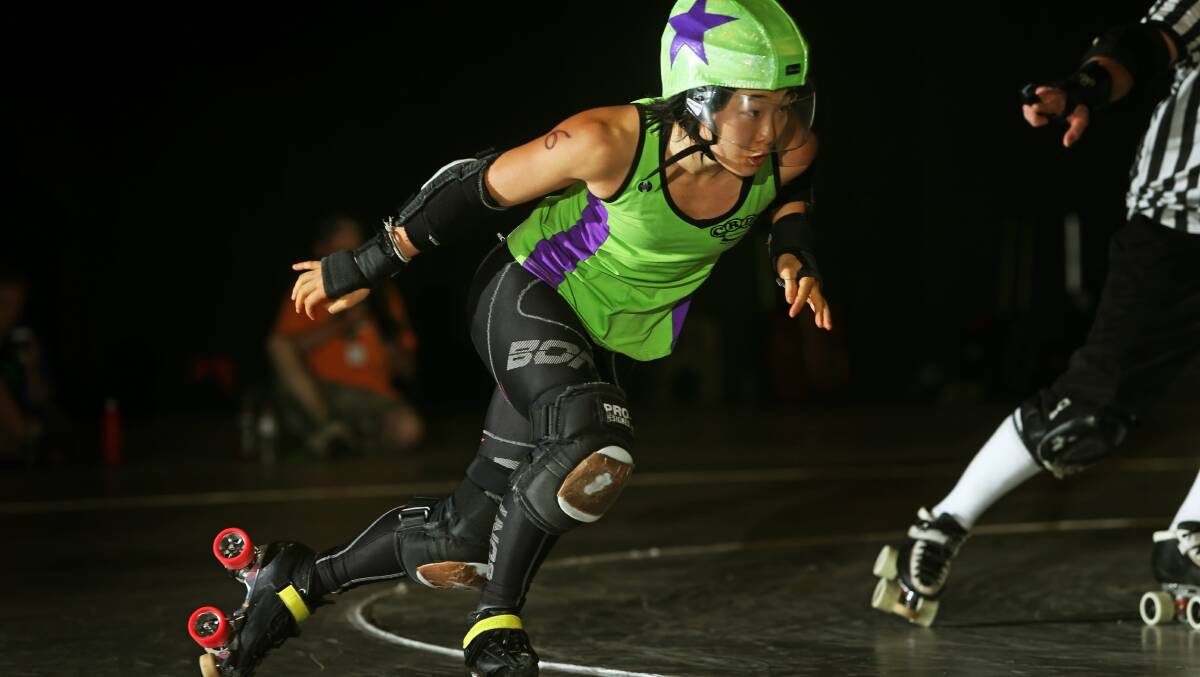 ROLLING ALONG: Daylesford will host the first co-ed united roller derby tournament next month.