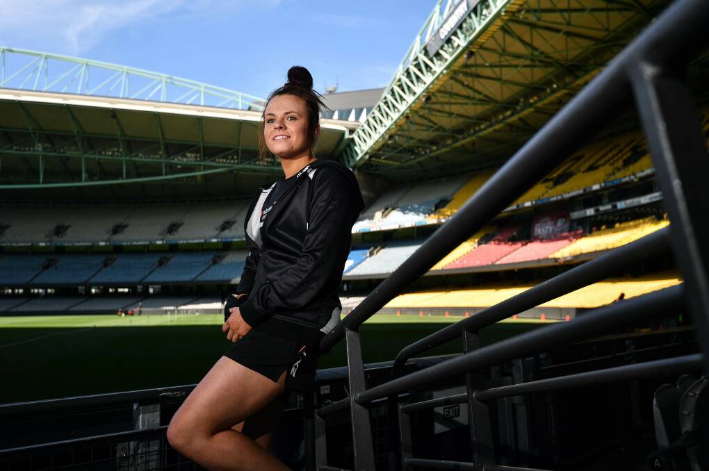 THE BIG LEAGUE: Trentham's Jenna Bruton will play for the Bulldogs after being selected in last week’s AFL Women's Draft.