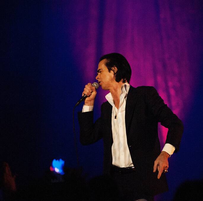 Headliner: Nick Cave and the Bad Seeds played on the shore of Lake Wendouree this month. The outdoor concert was Cave's first performance in Ballarat.