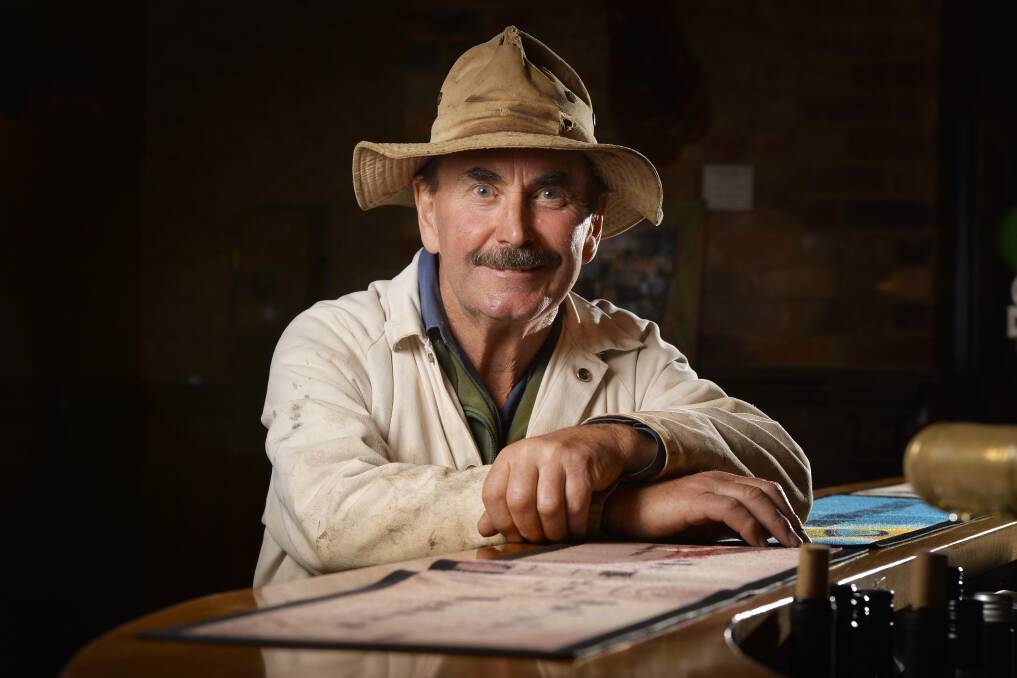 WITHSTANDING THE TIMES: Local farmer Peter Bruton has returned to work on his uncle's farm. Picture: Dylan Burns. 