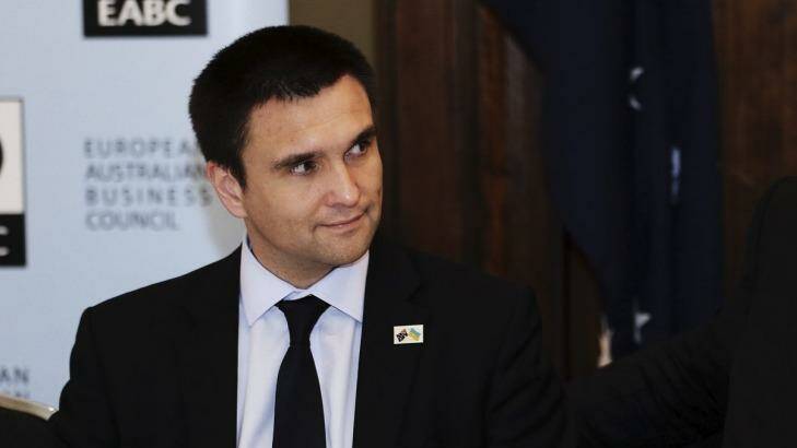 Ukrainian Foreign Minister Pavlo Klimkin says there may be more airliners shot down like MH17. Photo: Kate Geraghty