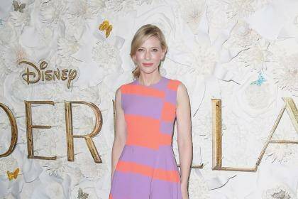 Mum of four: Cate Blanchett at the Australian premiere of Disney's Cinderella where she said she was a "sweet, kind and patient" mother unlike her evil Stepmother character. Photo: Don Arnold
