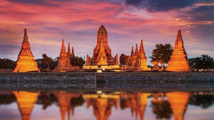 Ayutthaya, located about 80 km north of Bangkok, was once the capital of the Kingdom of Siam.