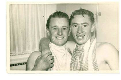 Any cost: Geoff Lane and Higgins were of an era when jockeys knew little of the dangers of crash diets. Photo: Supplied