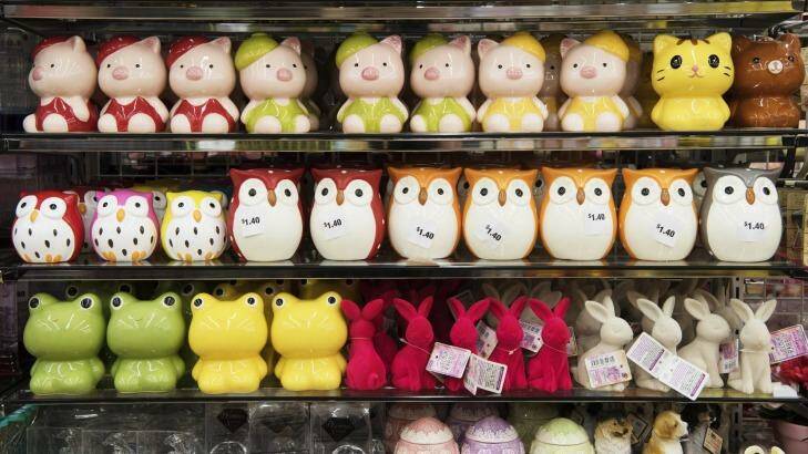 Cute twist: Daiso offers uniquely Japanese goods, but are the prices competitive? Photo: James Brickwood