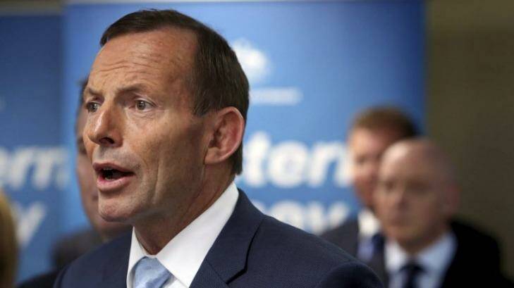Prime Minster Tony Abbott at Liverpool Council in western Sydney. Photo:  Sasha Woolley