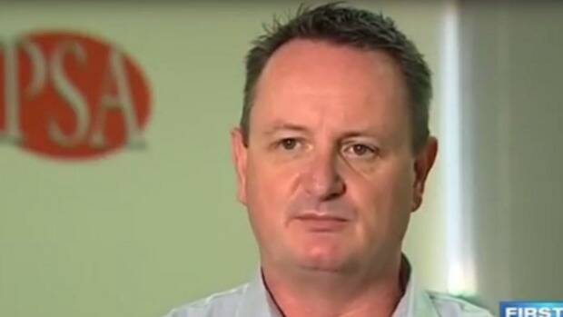 Steve McMahon, chairman of the Prison Officer's branch of the Public Services Union Photo: Channel Seven
