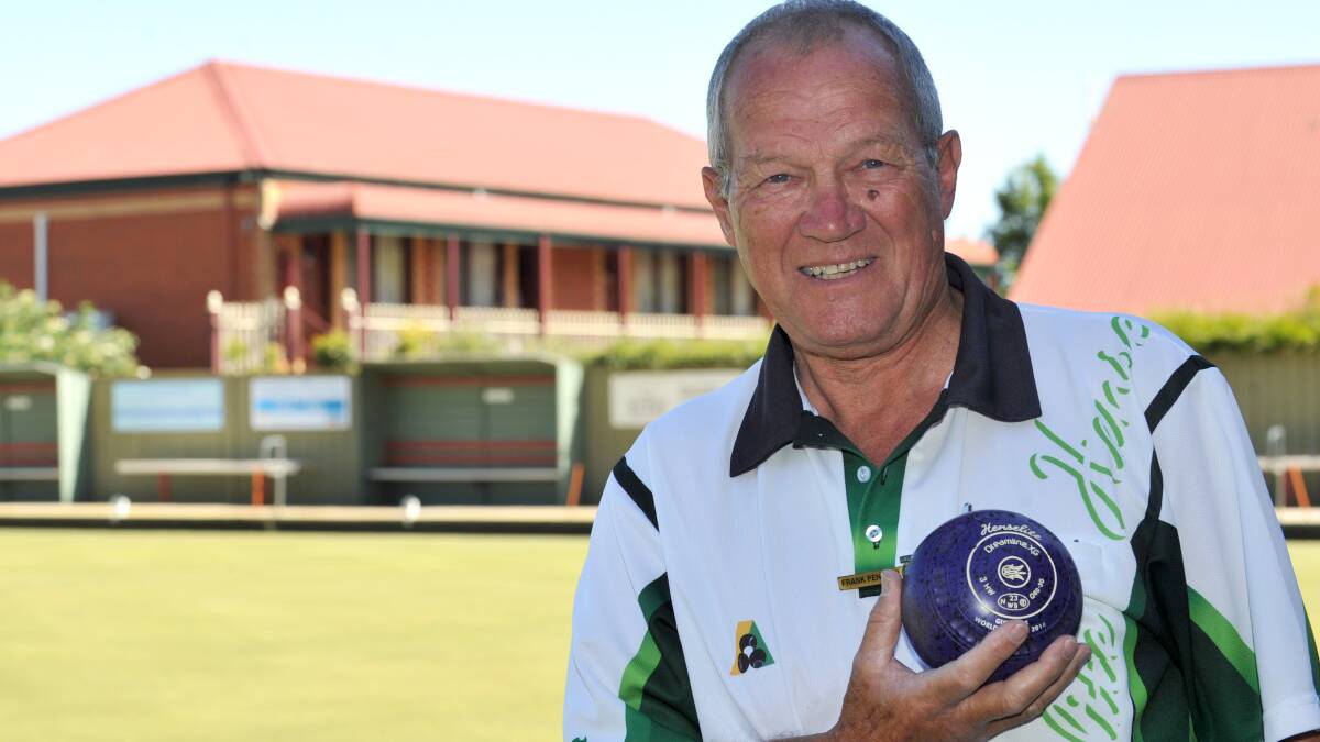 
Daylesford lawn bowler Frank Peniguel is attempting a Guinness World Record  with having bowled at the most bowling clubs in Australia.is pictured bowling at Daylesford Bowling Club.  