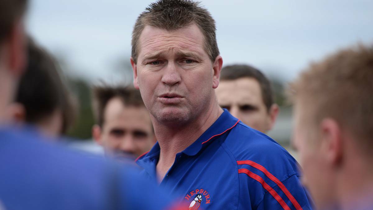 RARING TO GO: Hepburn Football Club coach Clive Raak. Picture: THE COURIER