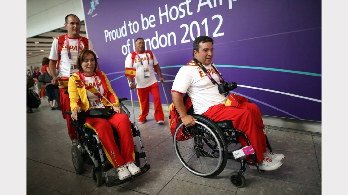 Athletes from around the world begin to arrive in London ahead of the 2012 Paralympic Games. Photo: Peter Macdiarmid/Getty Images