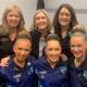Jayde Calisthenic Club principal coaches, from left Wendy Riding, Paula Horgan and Donna Flynn, with Monica and Sophie Flynn and Ruby Horgan. Picture supplied. 