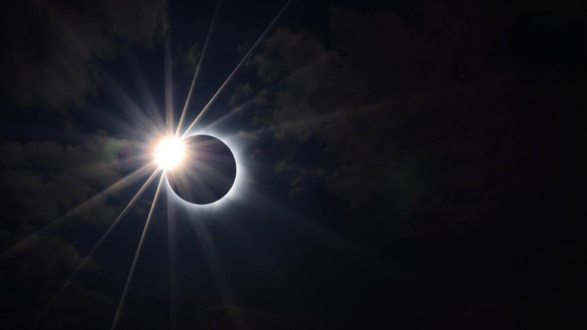 A cosmic rarity … a total solar eclipse. 