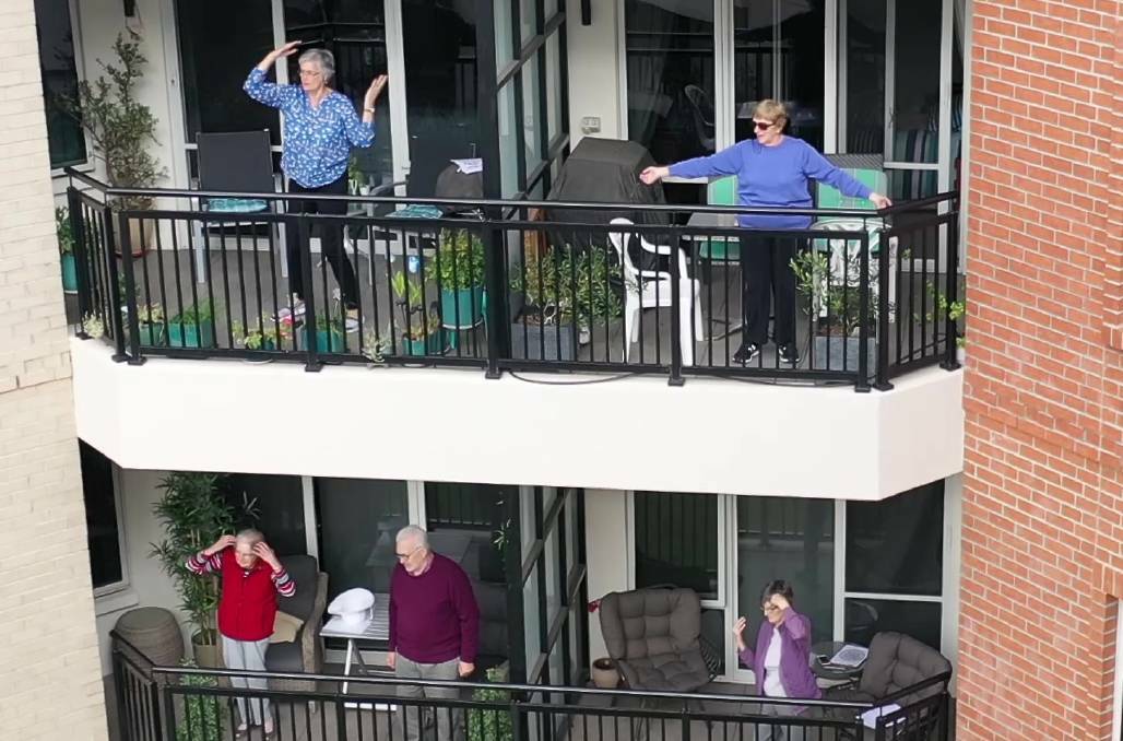 Residents at Nellie Melba Retirement Village are not letting COVID-19 quarantine restrictions get in the way of having a good time.