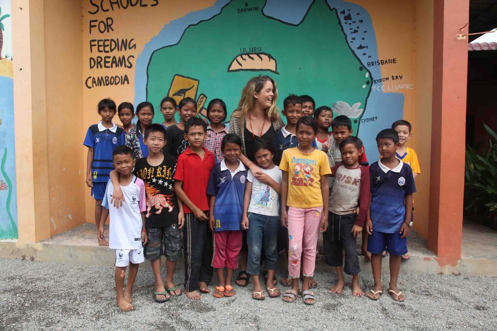 PASSION: Trentham's Emily Williamson is creating a ride to support Cambodian children in the Siem Reap slums. Picture: Feeding Dreams Cambodia