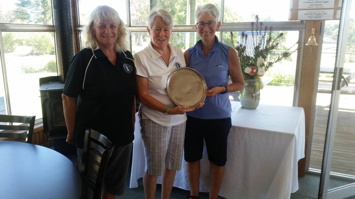 Hepburn Springs Silver Salver which was won by a Hepburn team of Chris Williams, Phillipa Wooller and Jan Smith
