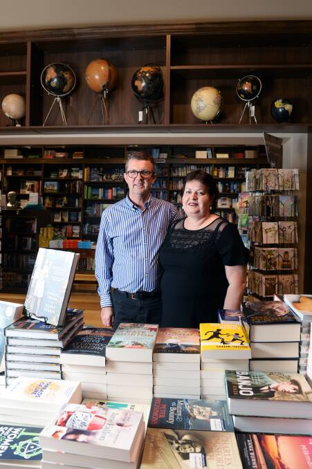 Lyle and Tracey Willersdorf at Collins Booksellers on Lydiard. 
Photos: Kate Healy.