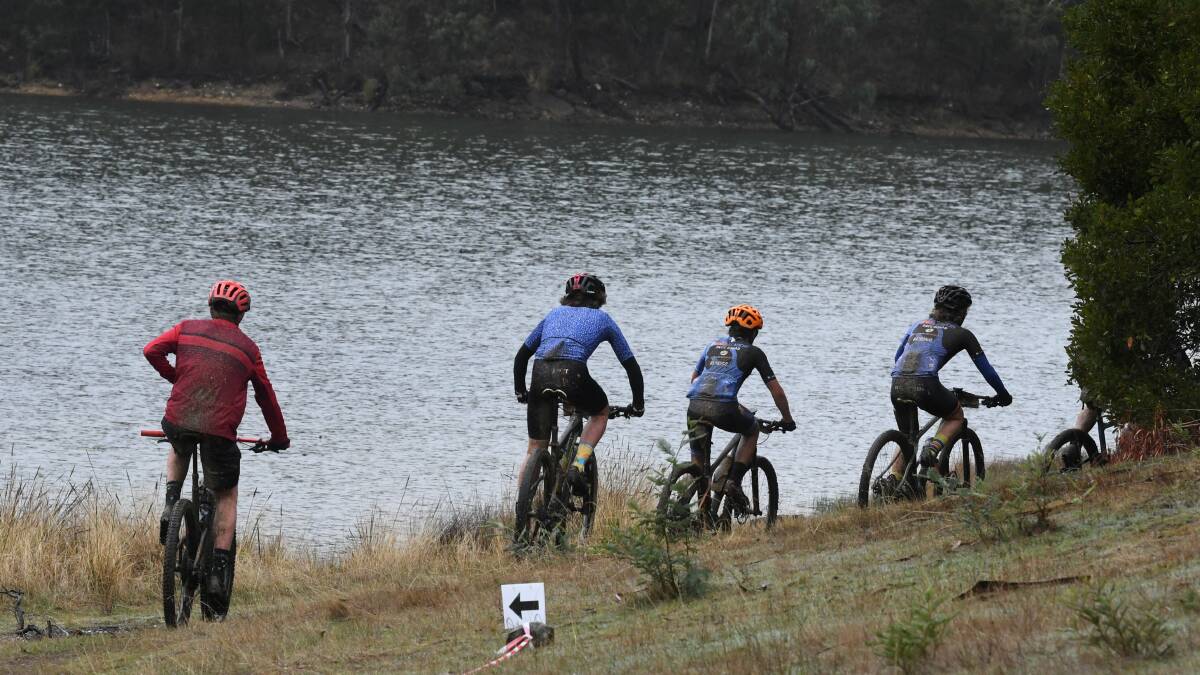 Riders at this year's Brackenbury Mountain Bike Challenge. Picture: Lachlan Bence