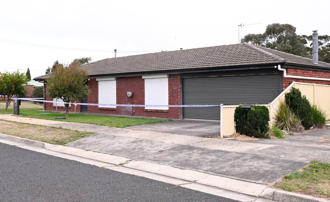 Police tape around a house in King Drive, Sebastopol. Picture by Adam Trafford