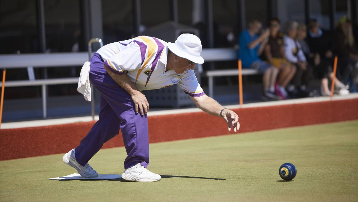 CHANGE: Creswick Bowling Club's Richard Burt during a recent game. The Creswick club is leading the charge to give women back their midweek pennant competition.