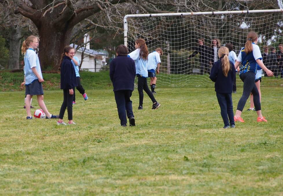 HAVING FUN: Soccer was just one of the many sporting activities Goldfields Cluster school pupils took part in recently.