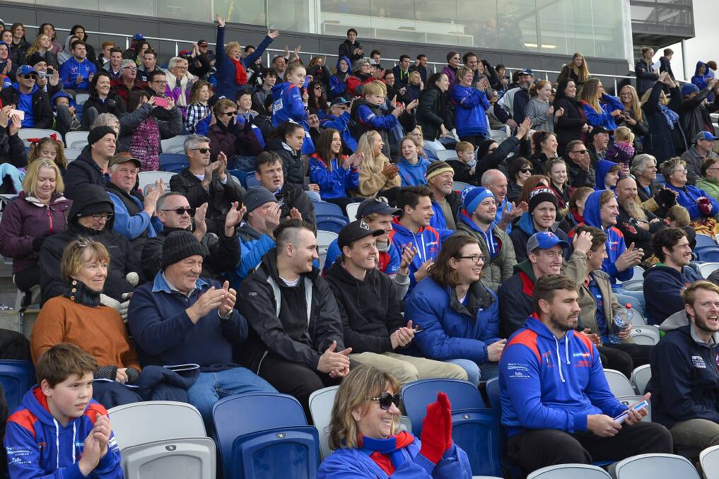 GRAND STAND: A healthy crowd of Hepburn Football Club supporters turned out to watch the recent CHFL grand final. Picture: Luka Kauzlaric