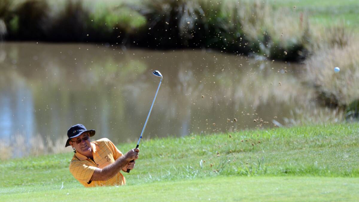 TOP SHOT: Kevin Atkinson has taken out the par event at the Creswick Golf Club on Saturday.
