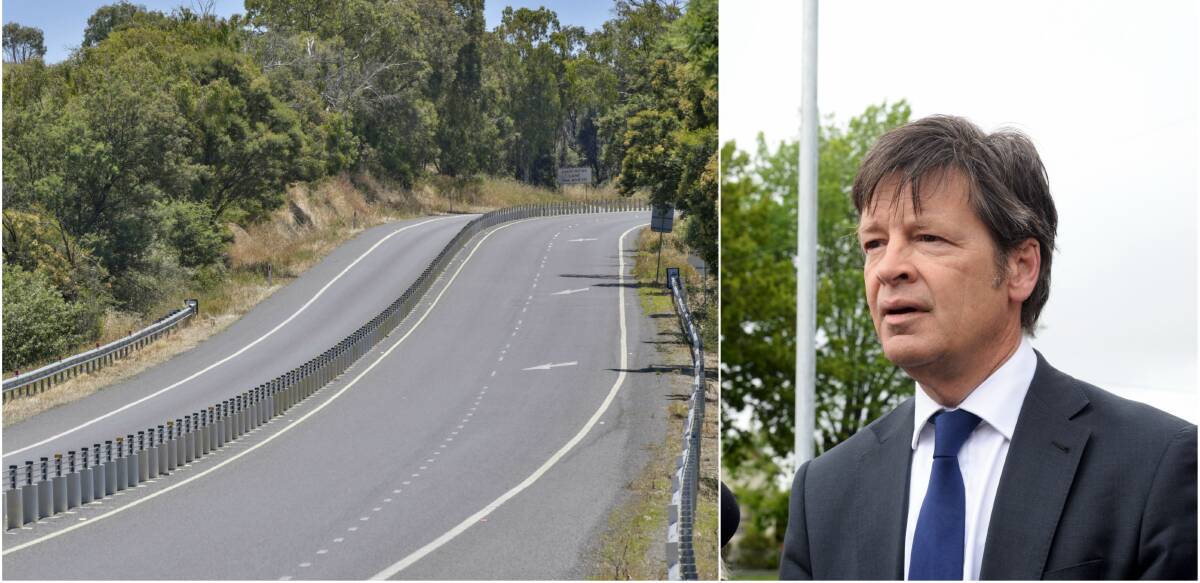 New wire barriers (pictured left) will be installed along the Midland Highway between Creswick and Ballarat after Roads Minister Luke Donnellan announced $12 million for the project. 