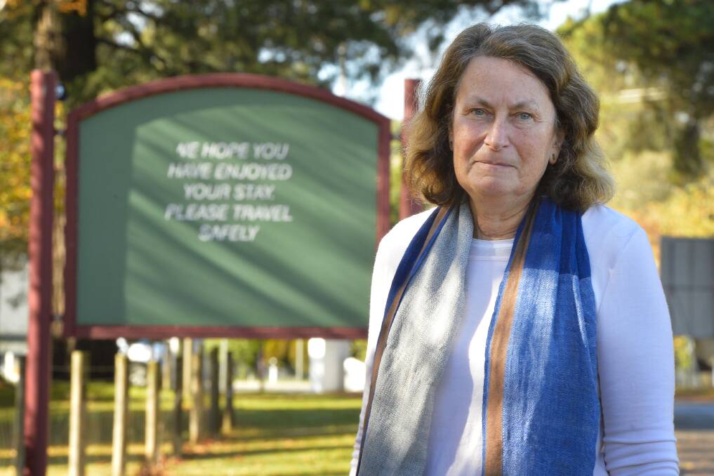 Forced to leave: Councillor Kate Redwood is leading a push to allow permanent residents to stay in the Daylesford Holiday Park.  Picture: Dylan Burns. 