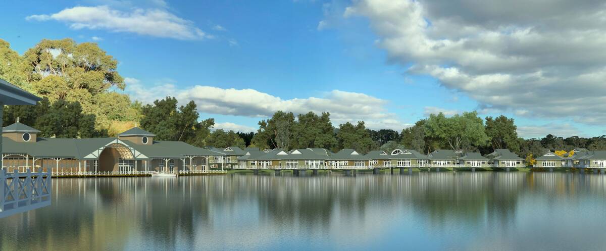 Mammoth development: The application sets out plans to construct 100 bush, lakeside and on-water units near Daylesford. Picture: Supplied 