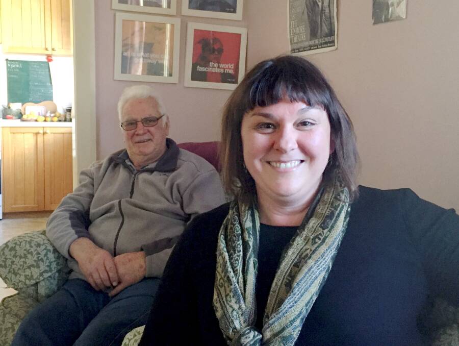 The way forward: Lou Ridsdale with her father Keith. Picture: Caleb Cluff.
