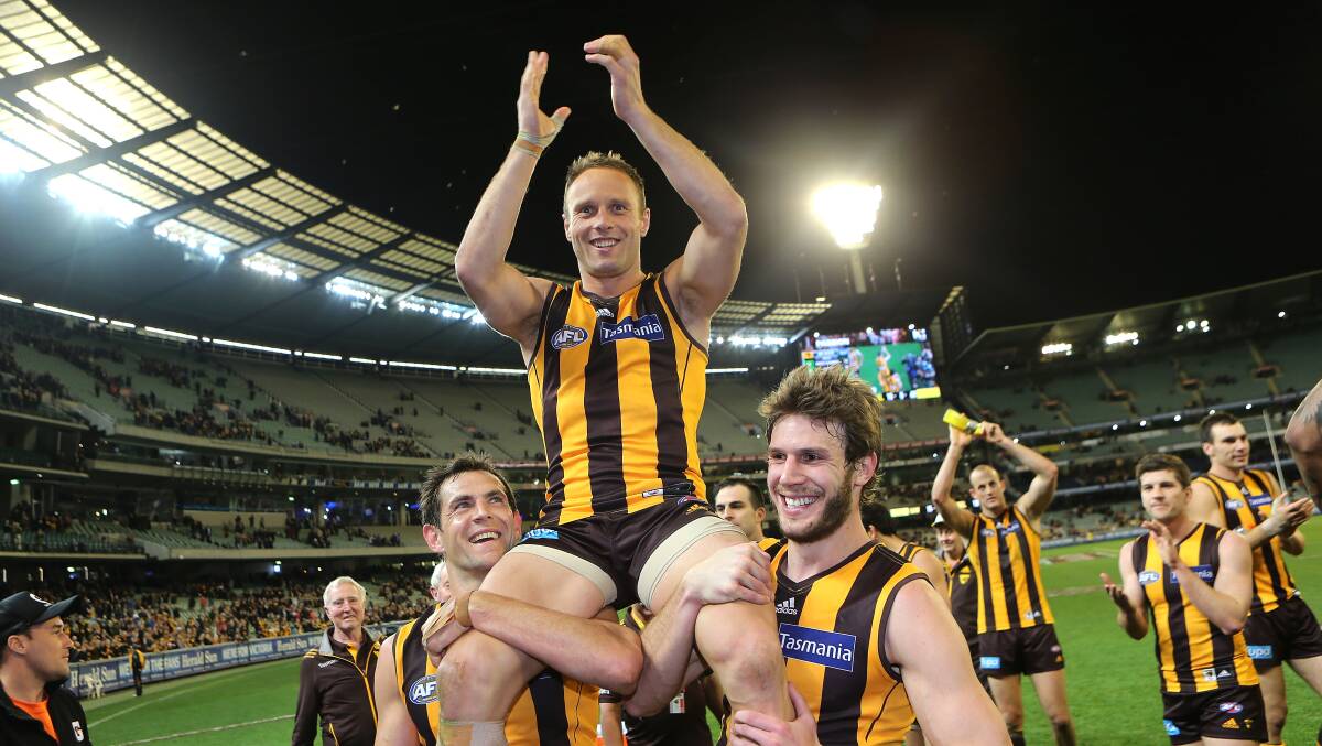 HOMECOMING: Decorated Hawthorn footballer Brad Sewell is set to return to his junior football patch and play with brothers Adam and Myles for the first time at Newlyn. Picture: Patrick Scala