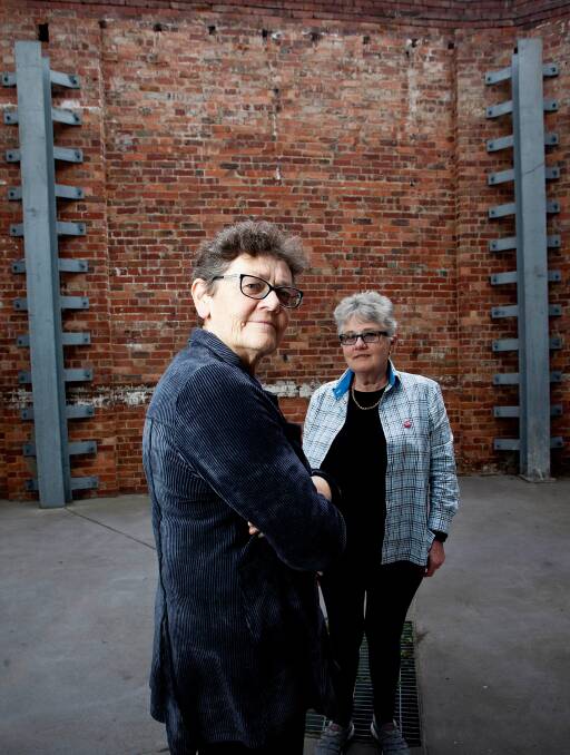 HEART: Ballarat couple Edie Mayhew and Anne Tudor will open their letters of love and memories on film to promote demenita awareness. Photo: Arsineh Houspian
