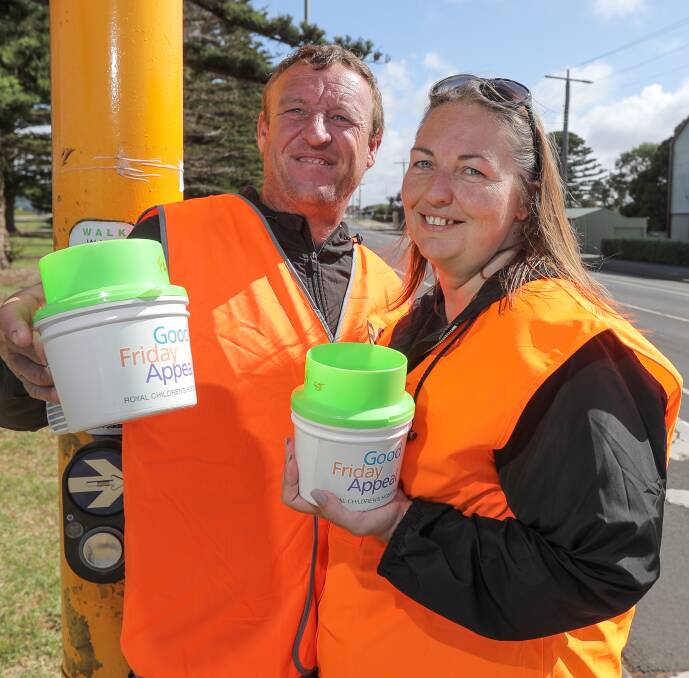 Volunteers were out across Victoria over the weekend to collect donations for the Good Friday Appeal. Photo: Rob Gunstone