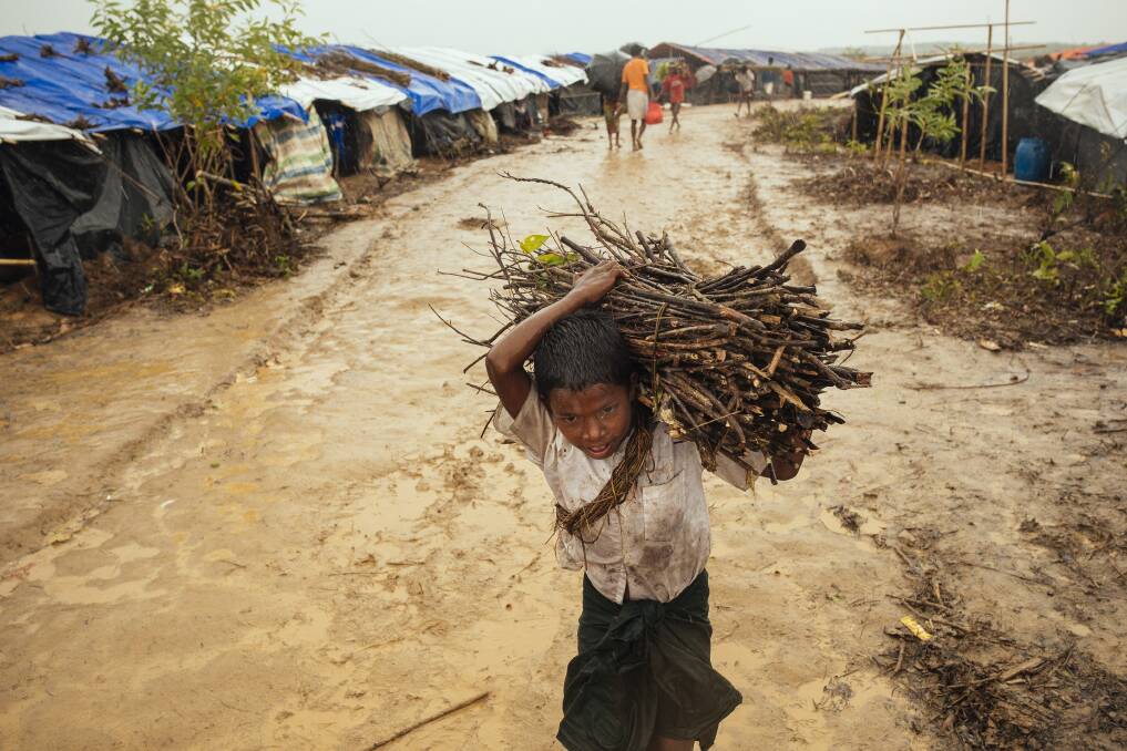 More than 700,000 people are living in a refugee camp in Bangladesh. Picture: Benjamin  Suomela / Finnish  Red  Cross    