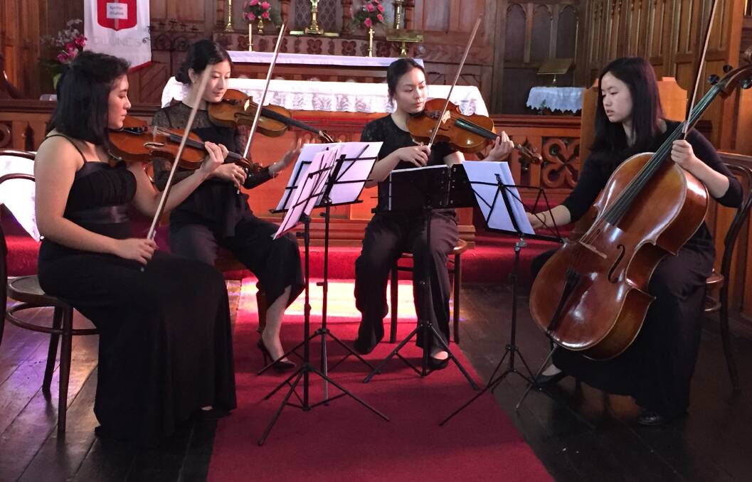CLASSICS: The Invictus Quartet, comprised of four senior students from The University of Melbourne, captivated its audience in Clunes. 