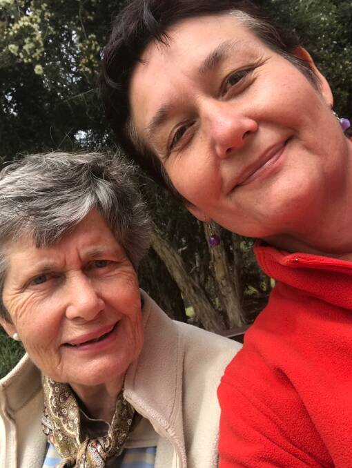 FAMILY: Creswick pathologist Lisa Donovan (right) with her mother Patricia Donovan, who lost both of her sisters to different forms of cancer. Photo: Supplied