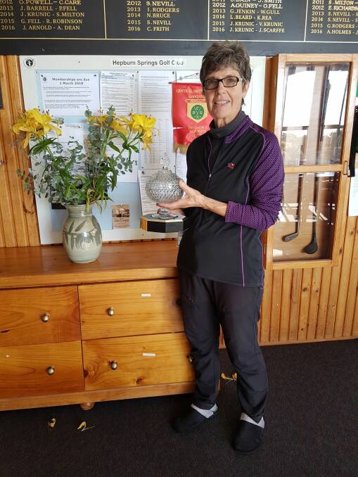 WINNER: Joy Nunn took home the Hepburn Springs Golf Club's June Monthly Medal and Elaine Kirby trophy after a close game. It was her first Monthly Medal win in three years.