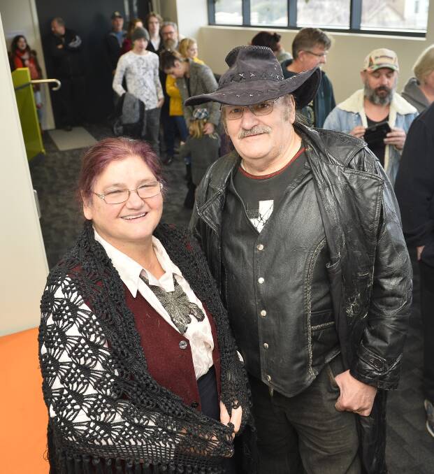 HOLLYWOOD HOPEFULS: Christine and Ken Curnow travelled from Bendigo for the casting call for The True Story of the Kelly Gang in Clunes at the weekend. Photo: Dylan Burns