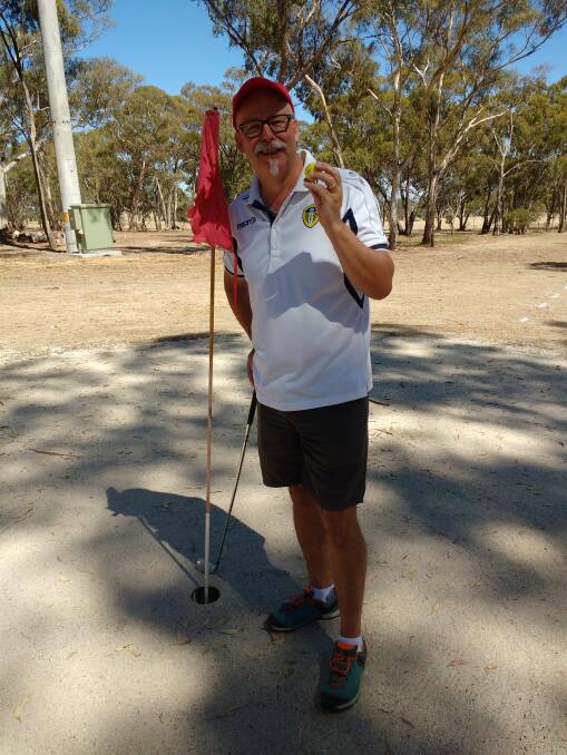 HAPPY: David Aiken at Clunes Golf Course.