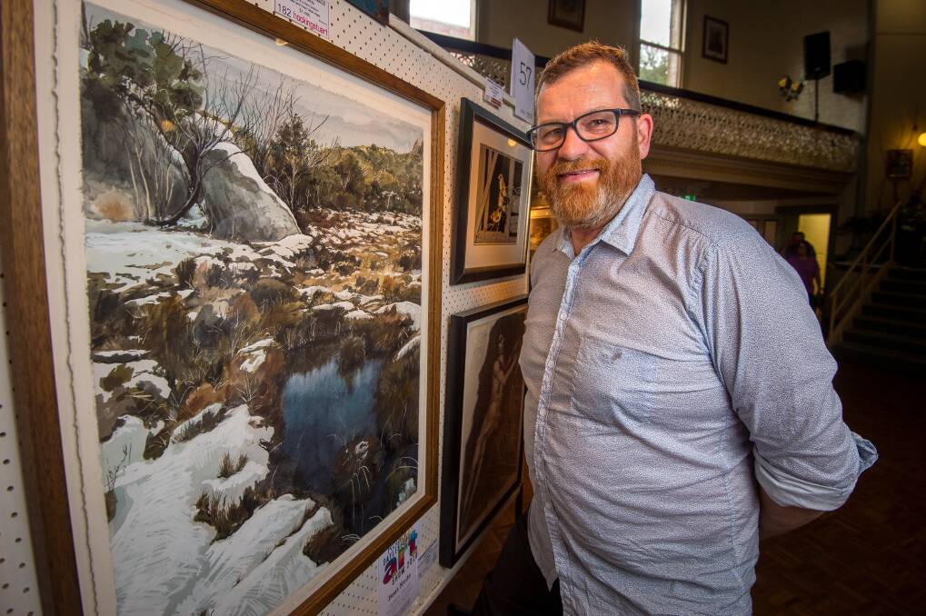 BEST IN SHOW: Bullarto artist Phillip Edwards took out the award again this year. Photo: Dylan Burns