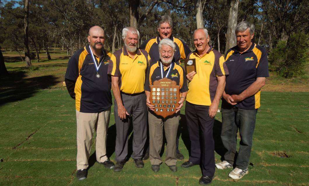 WINNERS: The Clunes Pennant team after their win last year. 