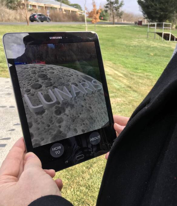 The Lunaris app is available from the app store. Photo: John Power