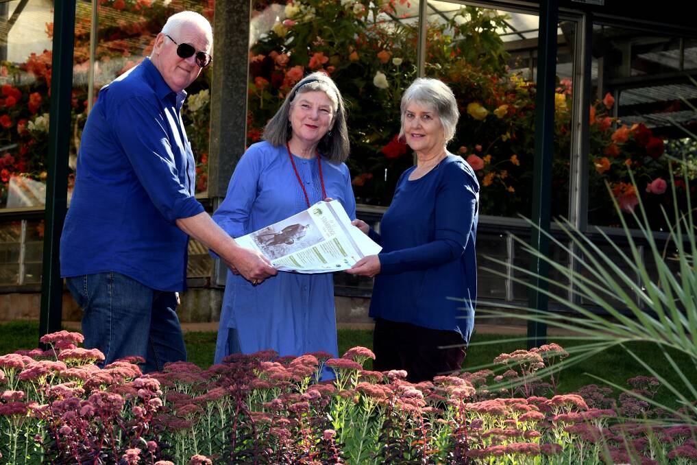 HISTORICAL IMPORTANCE: The organisers behind the Stanbridge Commemorative Weekend: Frank Page, Patrice O'Shea and Judy Files. Photo: Lachlan Bence
