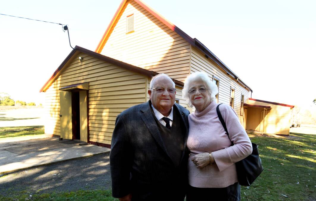 RECOGNITION: Len and Marlene Orr at Bullarto Hall. Photo: Lachlan Bence